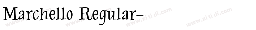 Marchello Regular字体转换